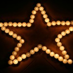 candle in the form star